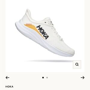 HOKA Solimar NWOT White and Yellow Running Shoes size 11.5 men
